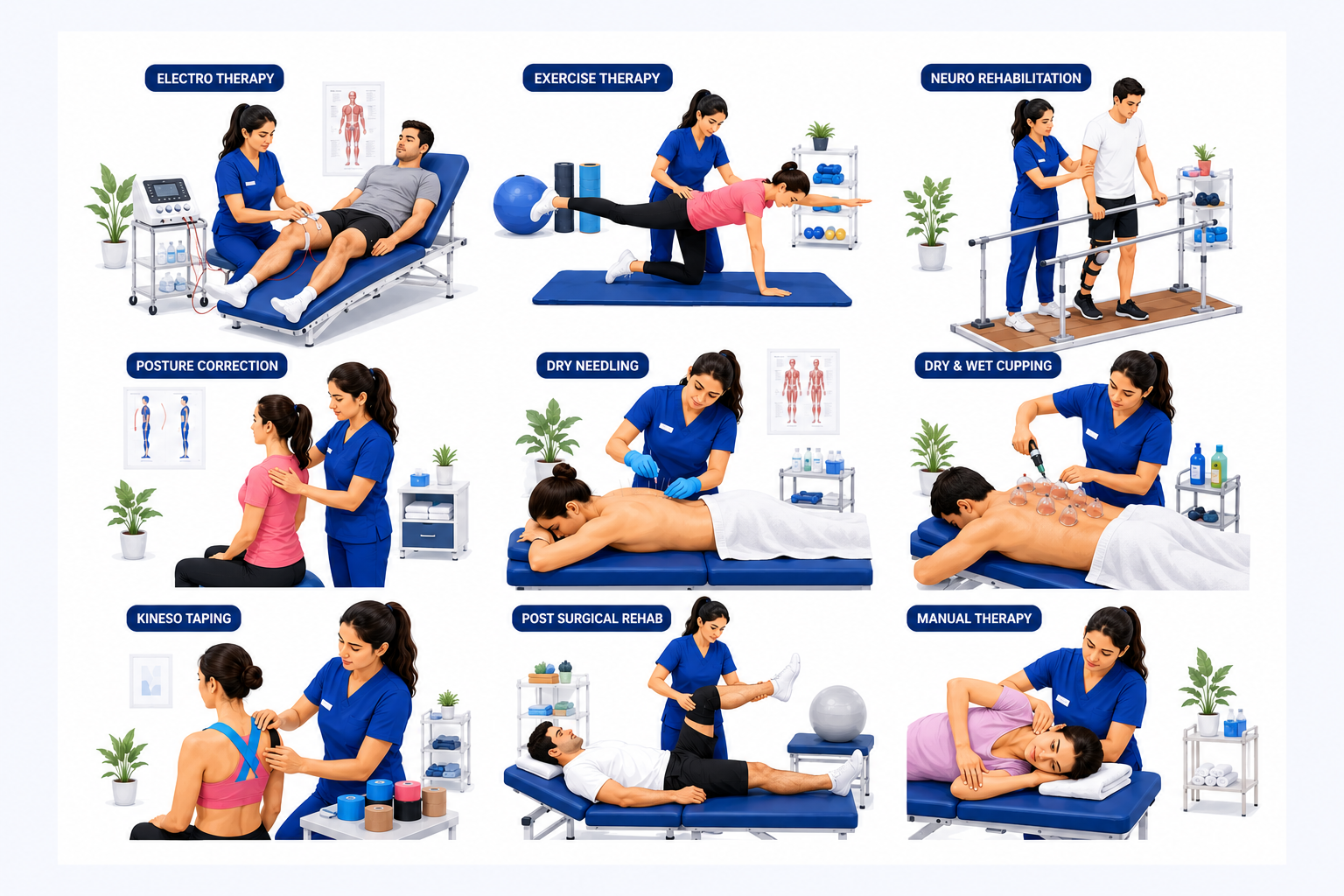 Dr. Bhagyashri Salunke providing physiotherapy treatment